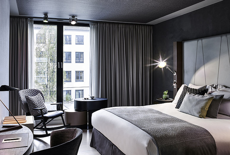 Double bed room at Sofitel Bayernpost in Munich